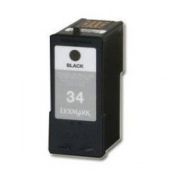 Cartucho de tinta compatible con LEXMARK Nº34 NEGRO 25ML.