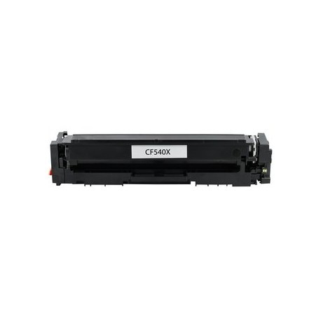 Cartucho de toner HP CF540X/CF540A color negro