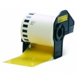 Cinta DK44605 amarilla removible de papel termico BROTHER