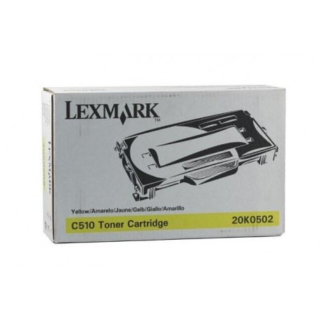 Cartucho de toner compatible con Lexmark 20K0502 Yellow (3.000 pag.)