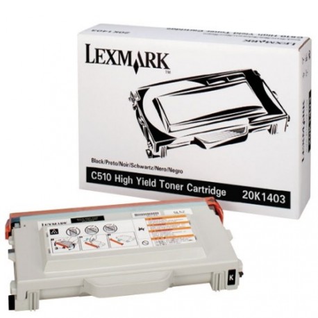 Cartucho de toner compatible con Lexmark 20K1403 Black (10.000 pag.)