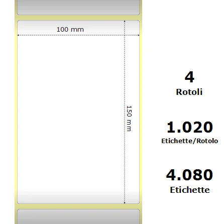 CINTA COMPATIBLE ZEBRA Z1000D BLANCO