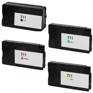 CARTUCHO TINTA COMPATIBLE HP H711 AMARILLO